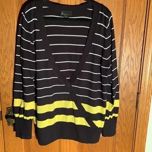 Lane Bryant deep V wrap look sweater